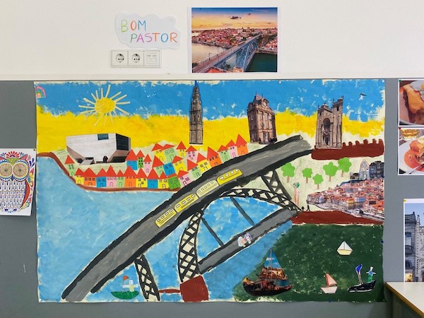 Atividades 4 e 5 – Cenário da cidade do Porto construído na Escola Básica do Bom Pastor
