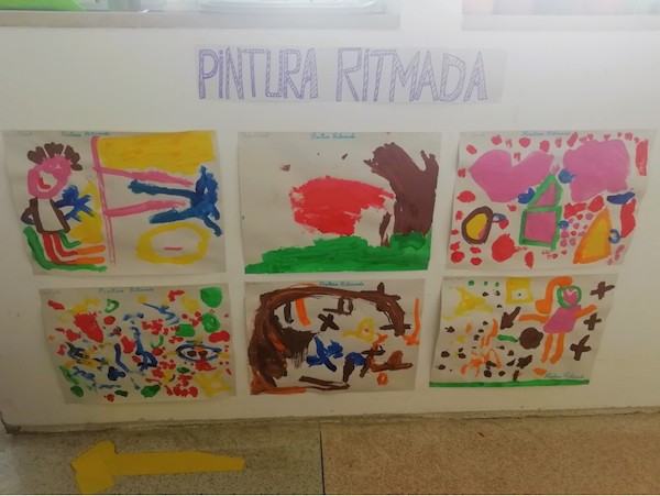 Atividade 4 – Pintura ritmada na Escola Básica Fernão de Magalhães