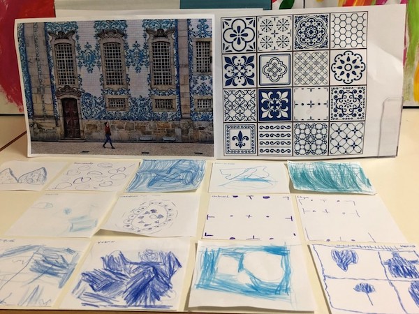 Atividade 1 – Desenhos de azulejos na Escola Básica do Bom Pastor