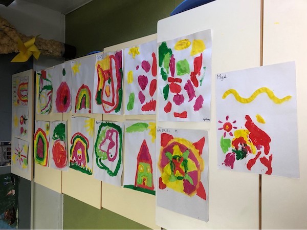 Atividade 4 – Pintura ritmada na Escola Básica do Bom Pastor