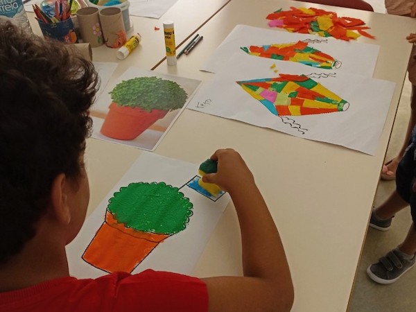 Atividade 5 – Decoração de um manjerico na Escola Básica da Torrinha