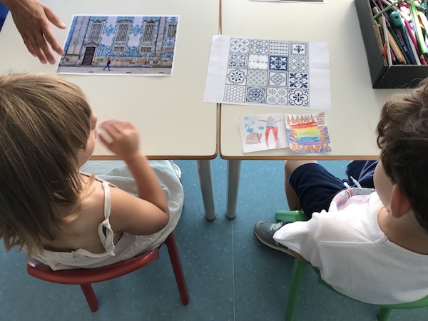 1 - Fazer o desenho de um Azulejo na Escola Básica dos Castelos