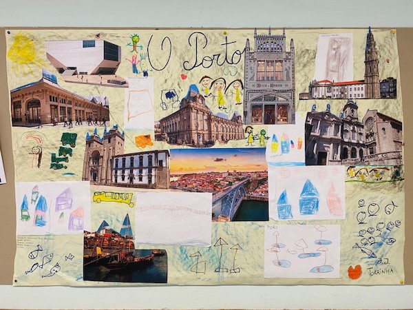Atividades 4 e 5 – Cenário da cidade do Porto construído na Escola Básica da Torrinha
