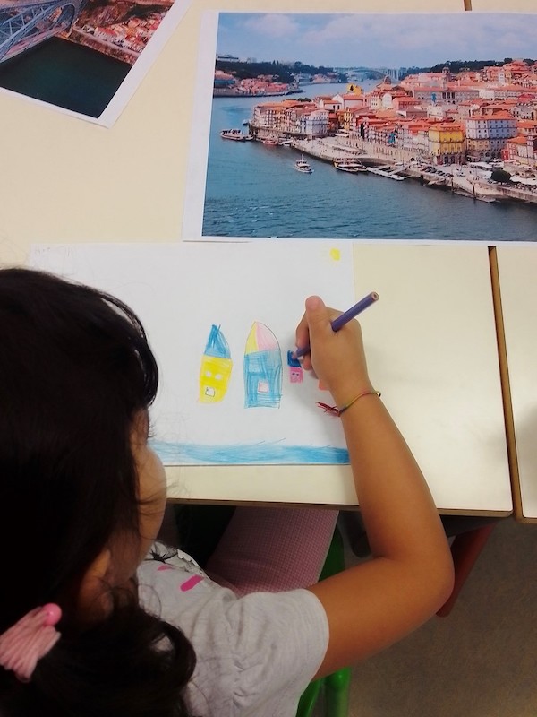Atividade 2 – Registo do livro “Um Saltinho ao Porto” de Isabel Zambujal, na Escola Básica da Torrinha