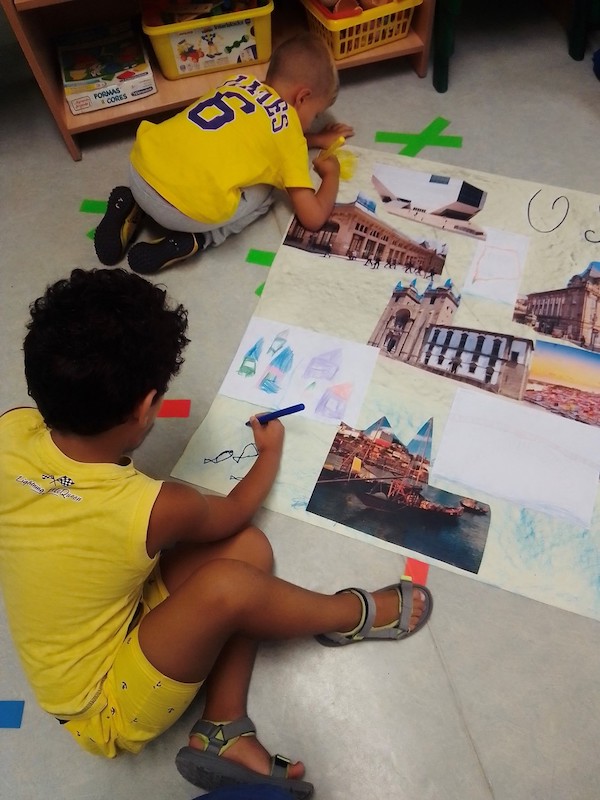 Atividades 4 e 5 – Construção do cenário da cidade do Porto na Escola Básica da Torrinha