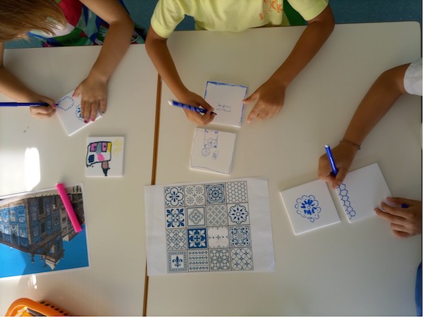 Atividade 2 – Construção de azulejos em K-Line na Escola Básica de Castelos