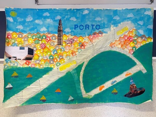 Atividades 4 e 5 – Cenário da cidade do Porto construído na Escola Básica da Vilarinha